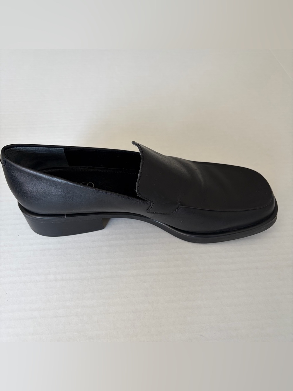 Franco Sarto Women’s Black Leather Slip-On Loafers - Picture 8 of 9